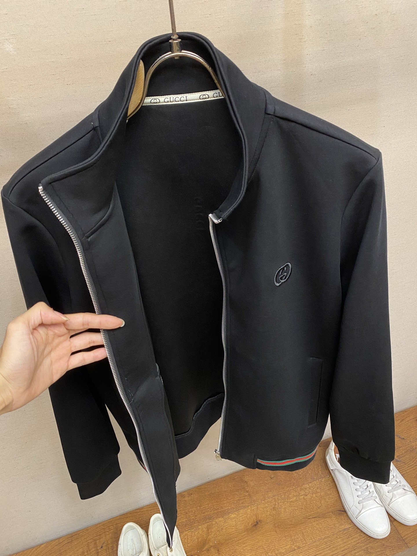（外套）🌟🌟，，Gucci 时尚长袖立领外套套装 臻选高端弹力纯棉棉面料，手感软糯！质感细腻，无痕防尘免烫立体有型，顶级