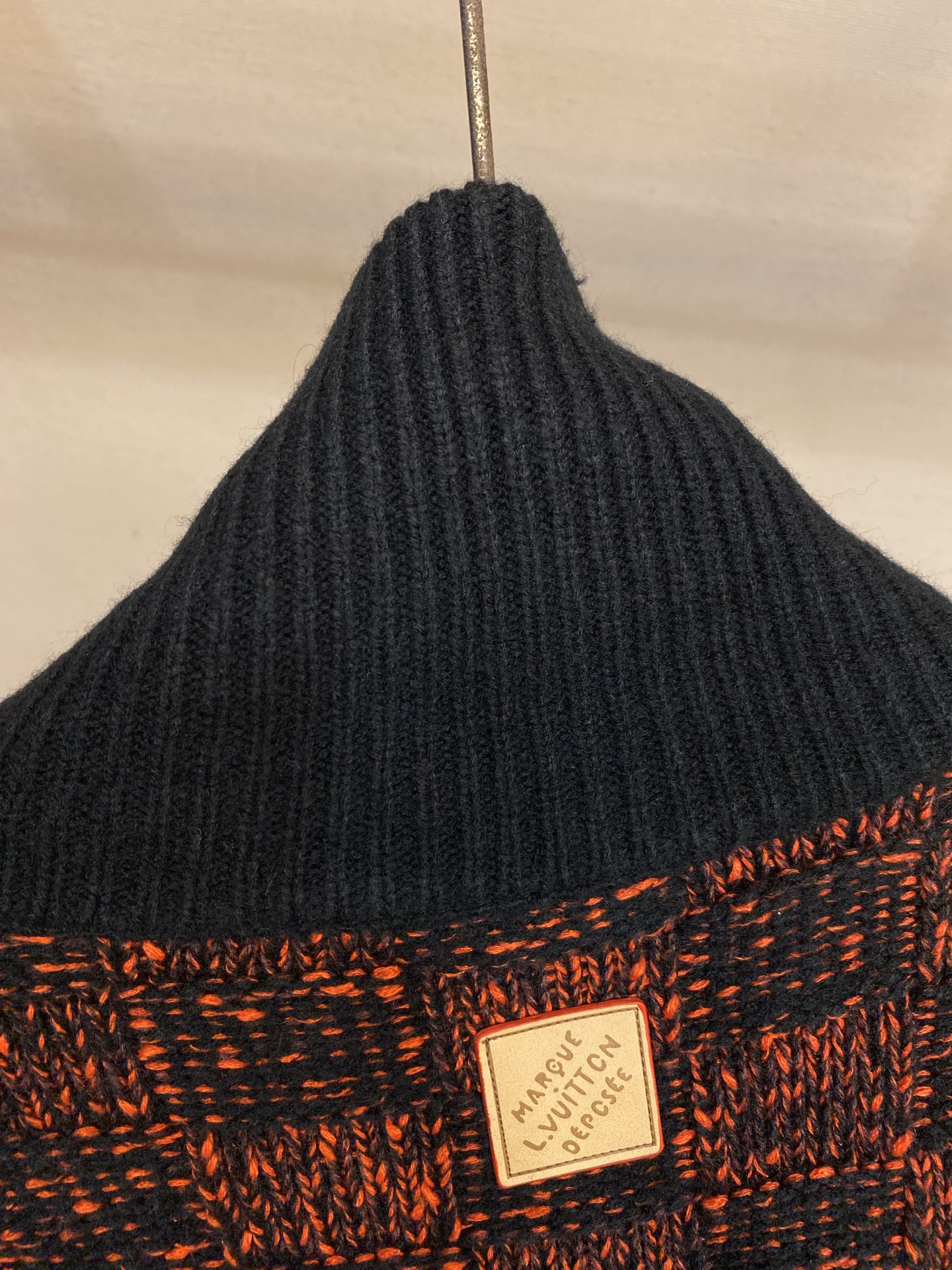 🌟🌟，，1V 路易 LV 棋盘格提花开衫翻领毛衣外套 尺码：S-XL