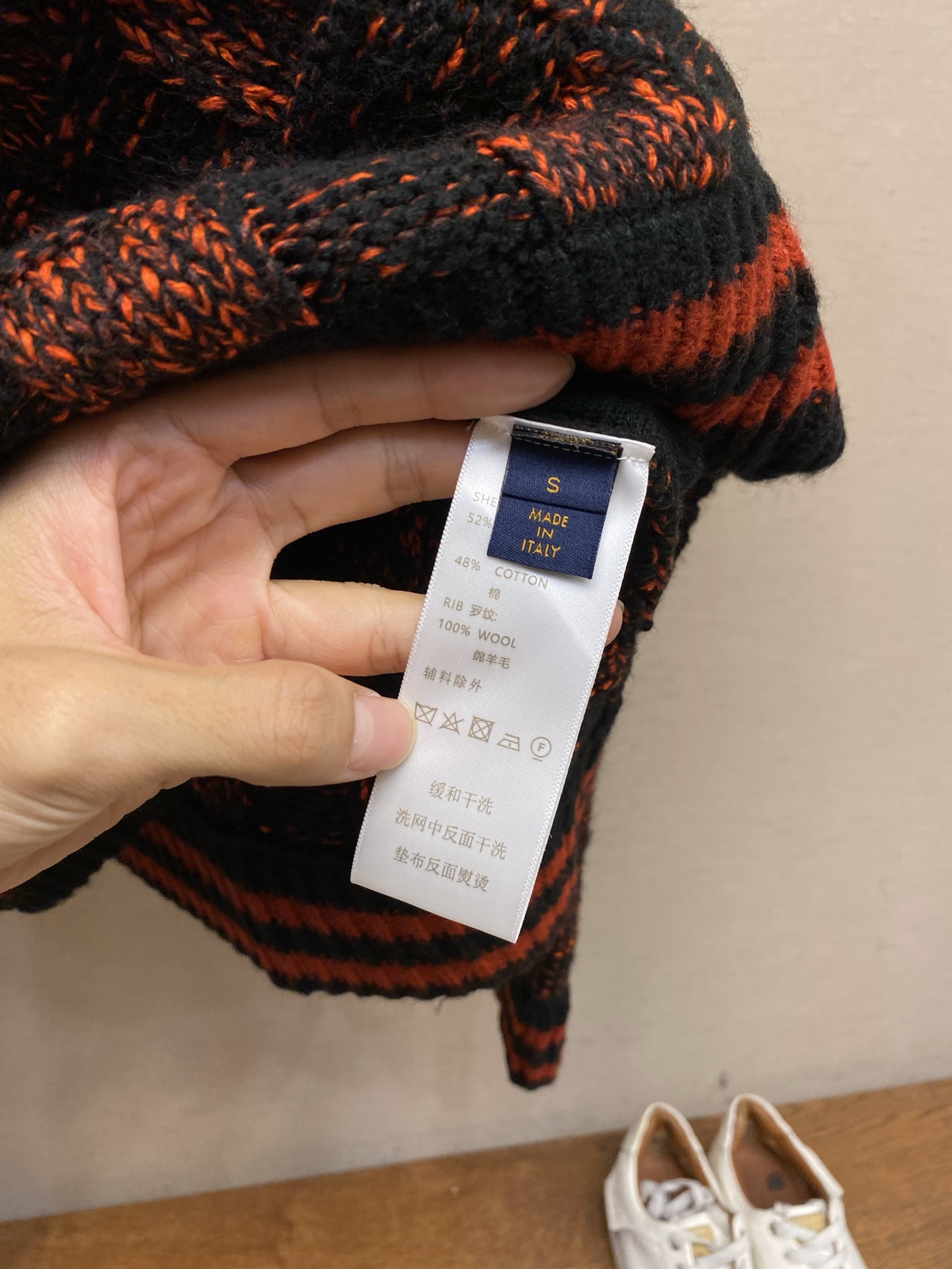 🌟🌟，，1V 路易 LV 棋盘格提花开衫翻领毛衣外套 尺码：S-XL