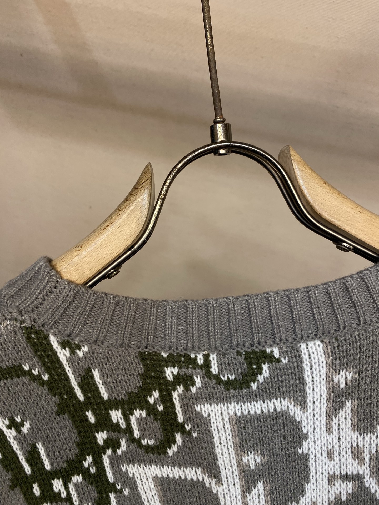 🌟🌟，，Dior 迪奥 SS26 Oblique满印老花提花圆领针织毛衣 定织定染针织面料，整件斜向错位排列老花提花，浅