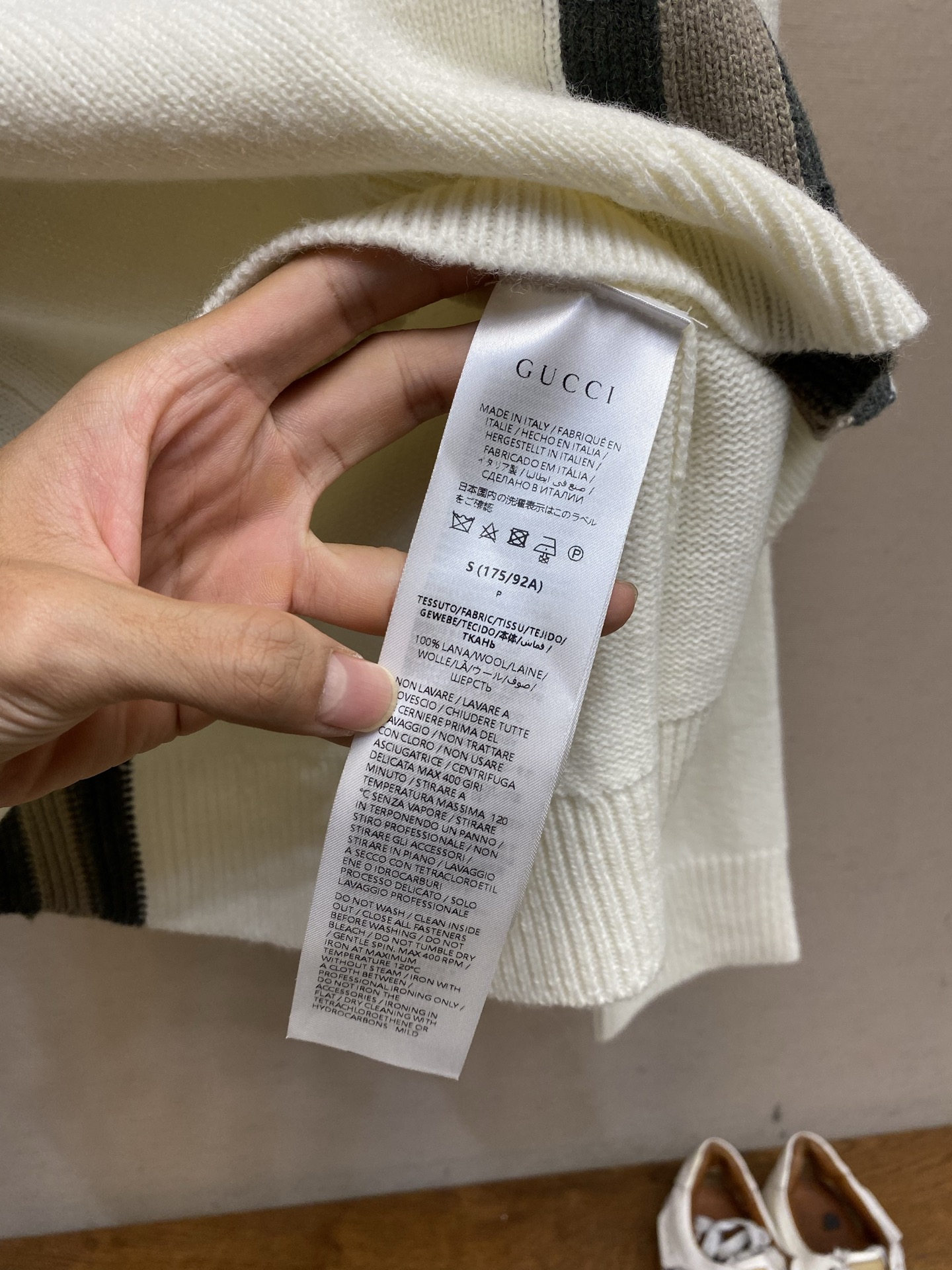 🌟🌟,,Gucci/古驰 饰柔和色系织带针织羊毛毛衣 26ss 秋冬当季新款饰柔和色系织带针织羊毛毛衣, Gucci P 🌟🌟,,Gucci/古驰 饰柔和色系织带针织羊毛毛衣 26ss 秋冬当季新款饰柔和色系织带针织羊毛毛衣, Gucci P