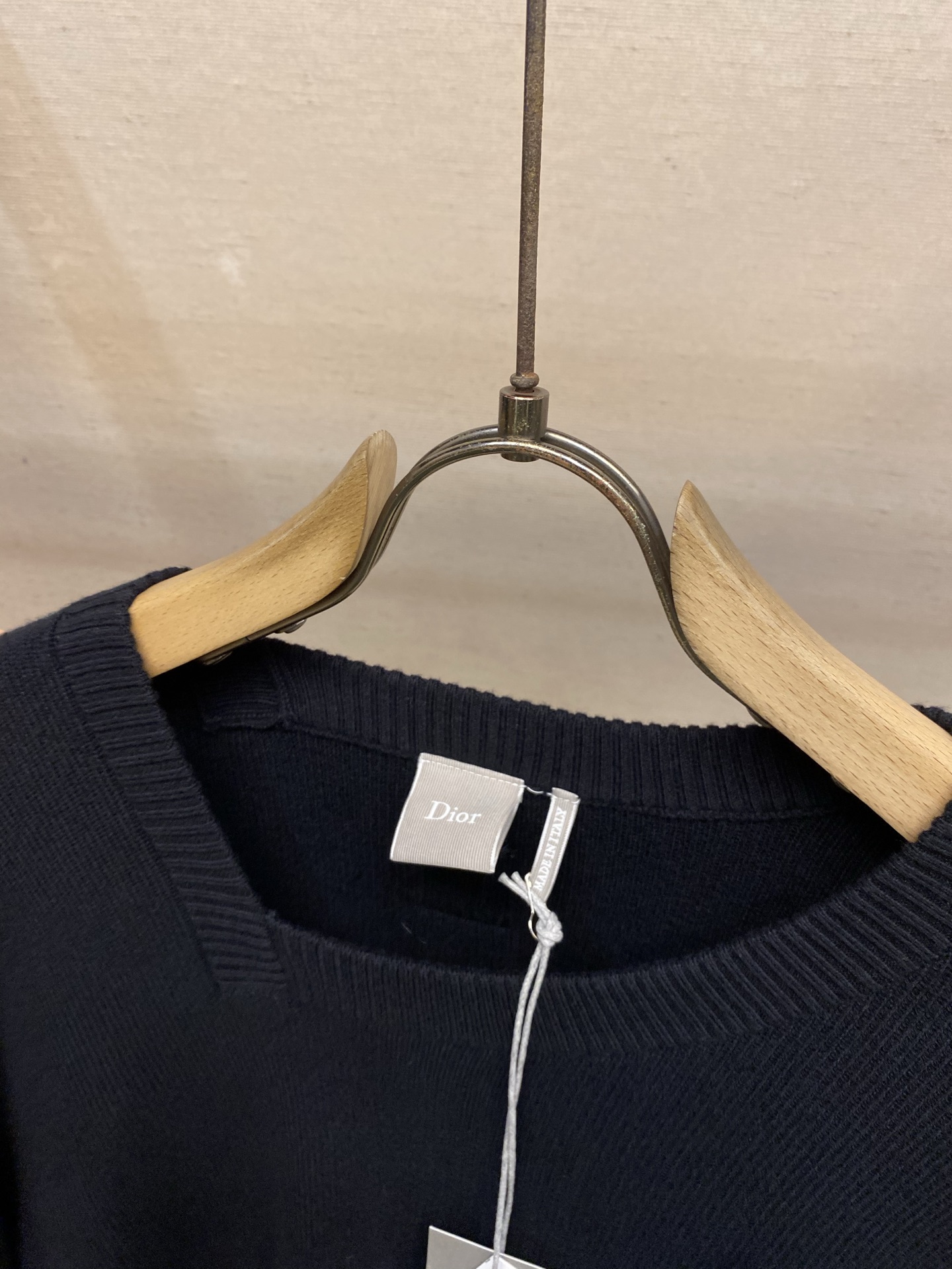 🌟🌟，，Dior 26FW字母皮章不规则领口针织衫毛衣 尺码：S-XL