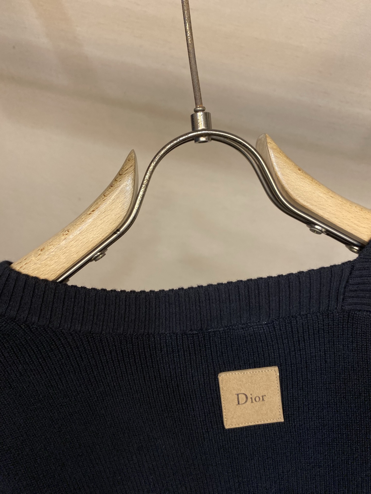 🌟🌟，，Dior 26FW字母皮章不规则领口针织衫毛衣 尺码：S-XL