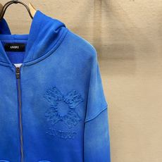 🌟🌟,,AMIRI 新款洗水做旧拉链连帽外套 高克重棉圈 定做五金 宽松版型 尺码:S-XL 🌟🌟,,AMIRI 新款洗水做旧拉链连帽外套 高克重棉圈 定做五金 宽松版型 尺码:S-XL