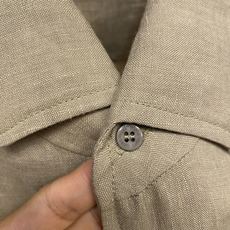 🌟🌟,,Loro Piana 侧缝徽标翻领亚麻衬衫 正品6800购入开发 定制100%亚麻平纹面料 模板刺绣 手工包缝 🌟🌟,,Loro Piana 侧缝徽标翻领亚麻衬衫 正品6800购入开发 定制100%亚麻平纹面料 模板刺绣 手工包缝