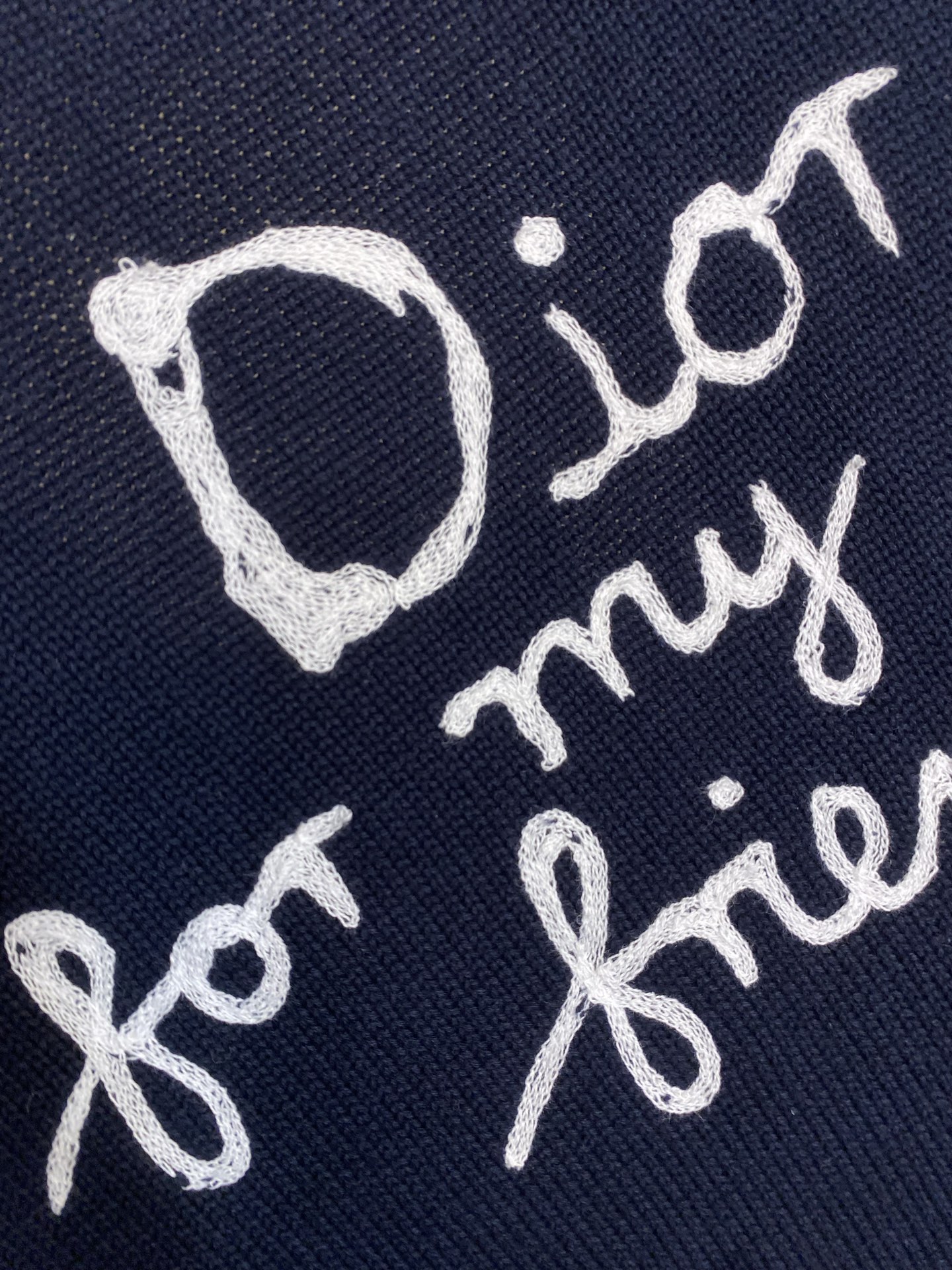 🌟🌟，，Dior 字母提花Logo长袖针织衫毛衣 正品13042购入开发 40支精梳棉混纺绵纱线 采用日本进口(7针)织
