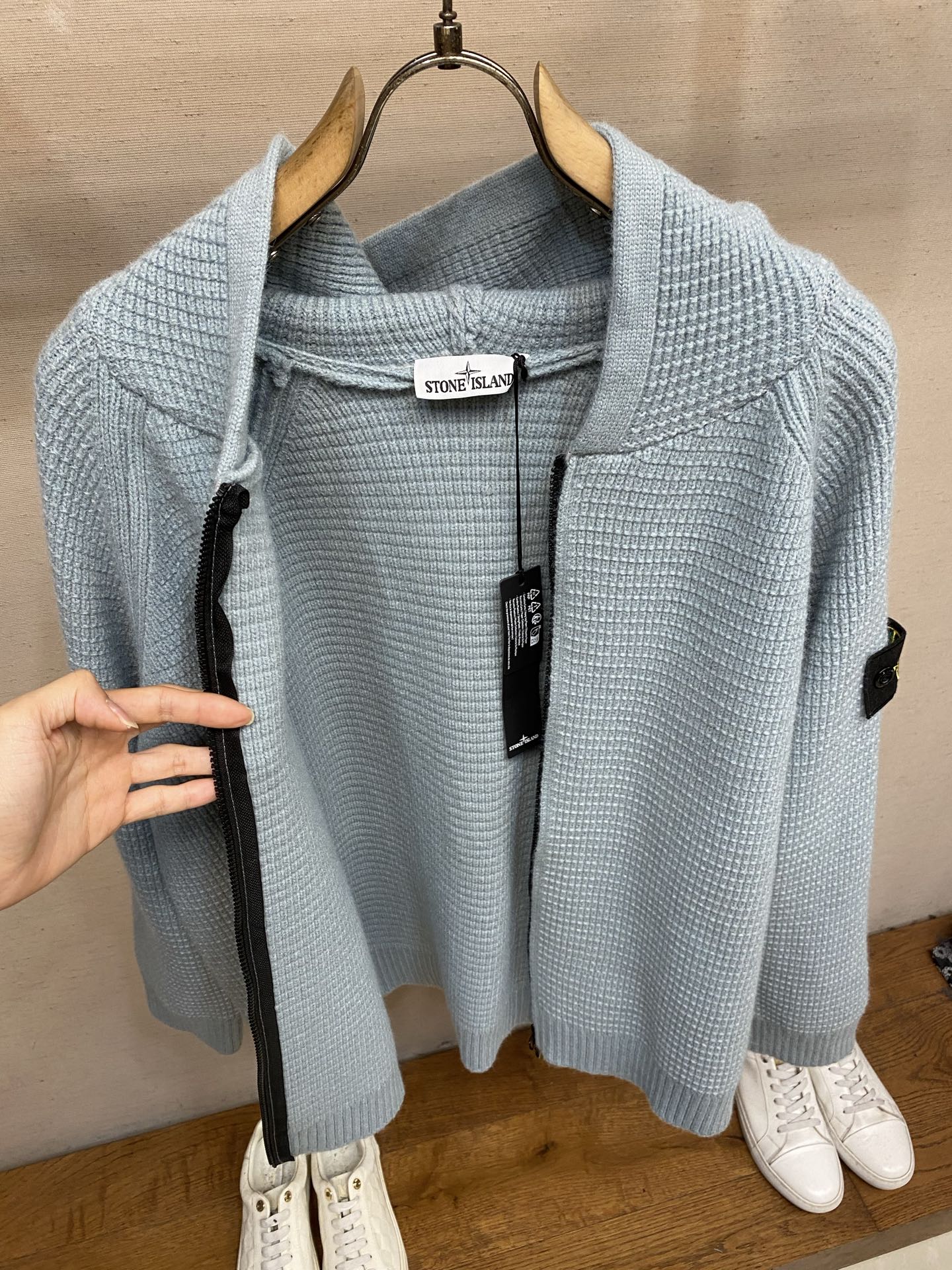 🌟🌟，，Stone Island 石头岛秋冬新款连帽休闲拉链宽松毛衣 尺码：S-XL
