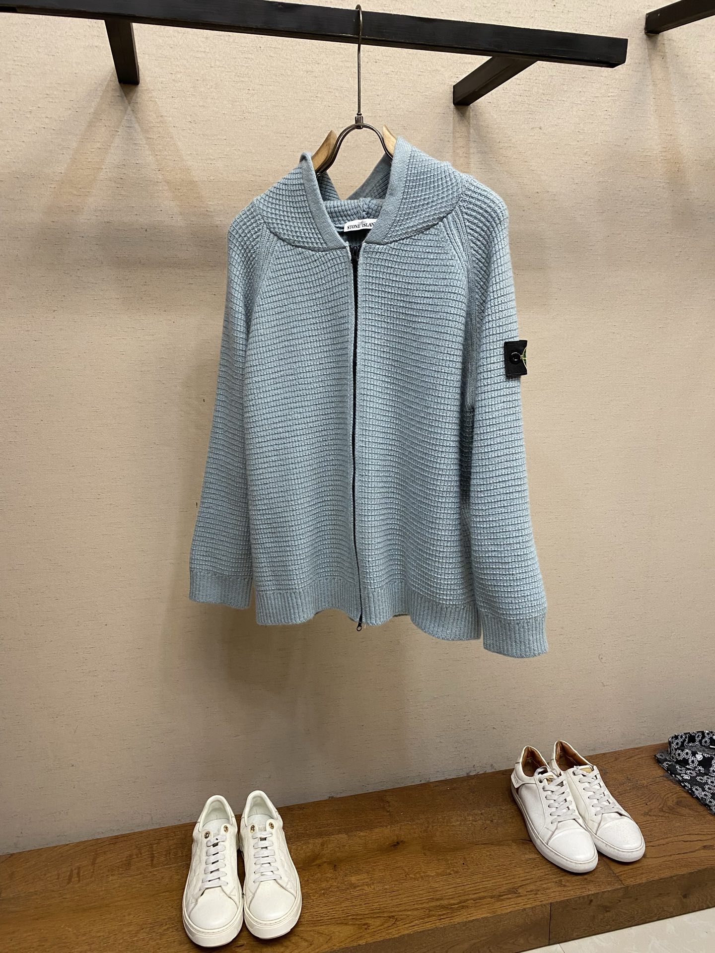 🌟🌟，，Stone Island 石头岛秋冬新款连帽休闲拉链宽松毛衣 尺码：S-XL