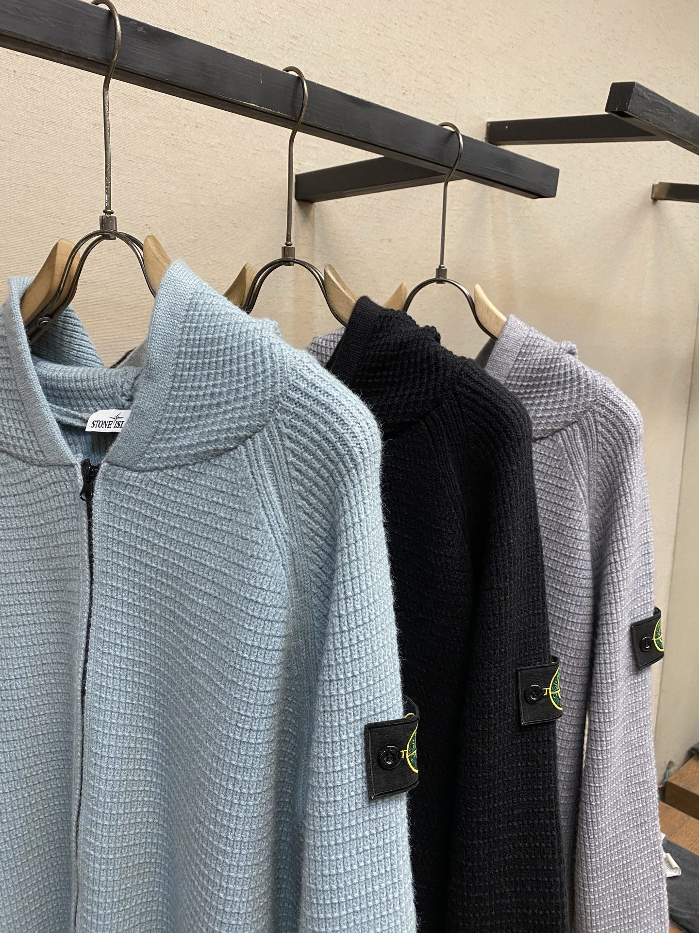 🌟🌟，，Stone Island 石头岛秋冬新款连帽休闲拉链宽松毛衣 尺码：S-XL