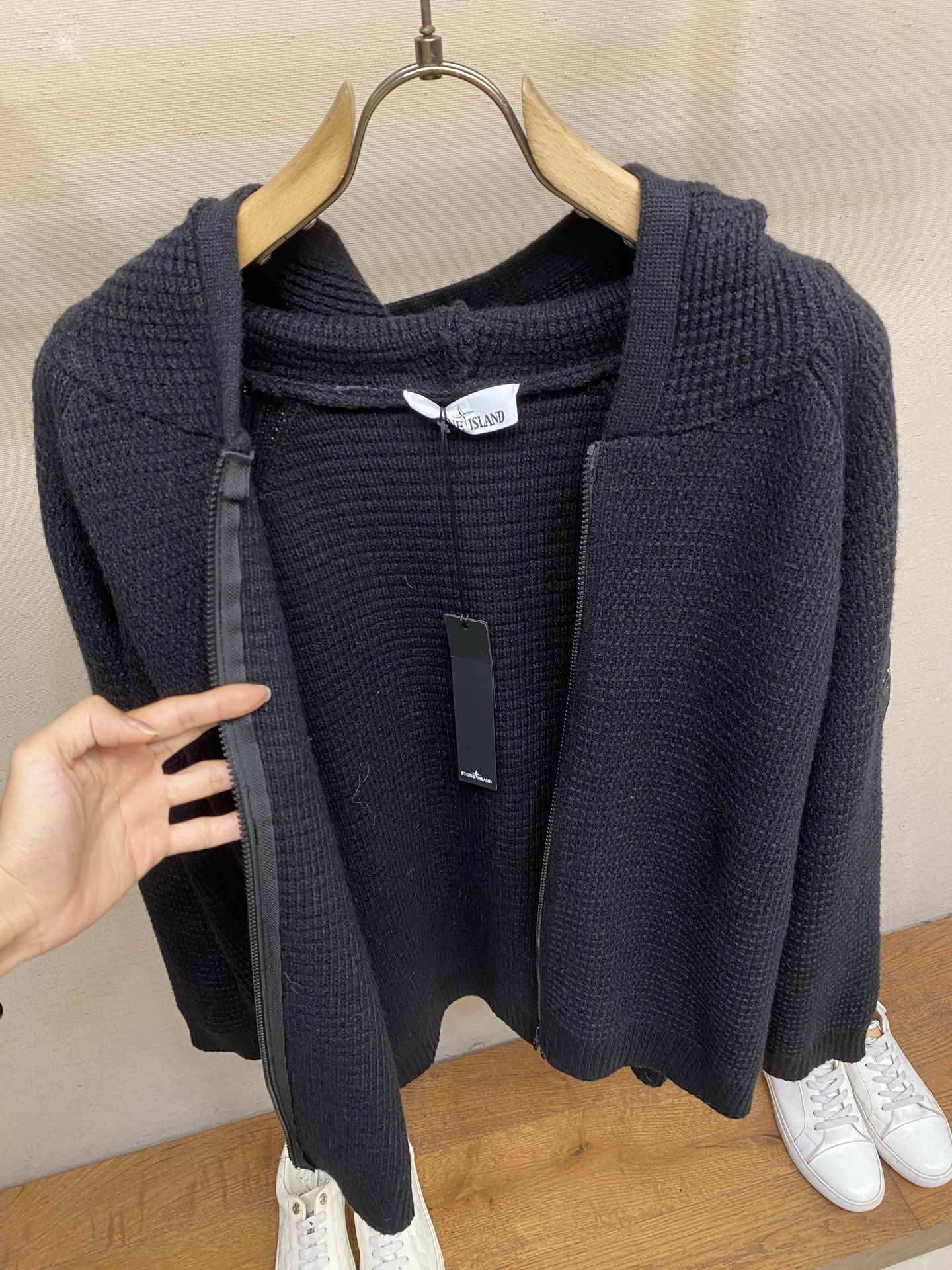 🌟🌟，，Stone Island 石头岛秋冬新款连帽休闲拉链宽松毛衣 尺码：S-XL