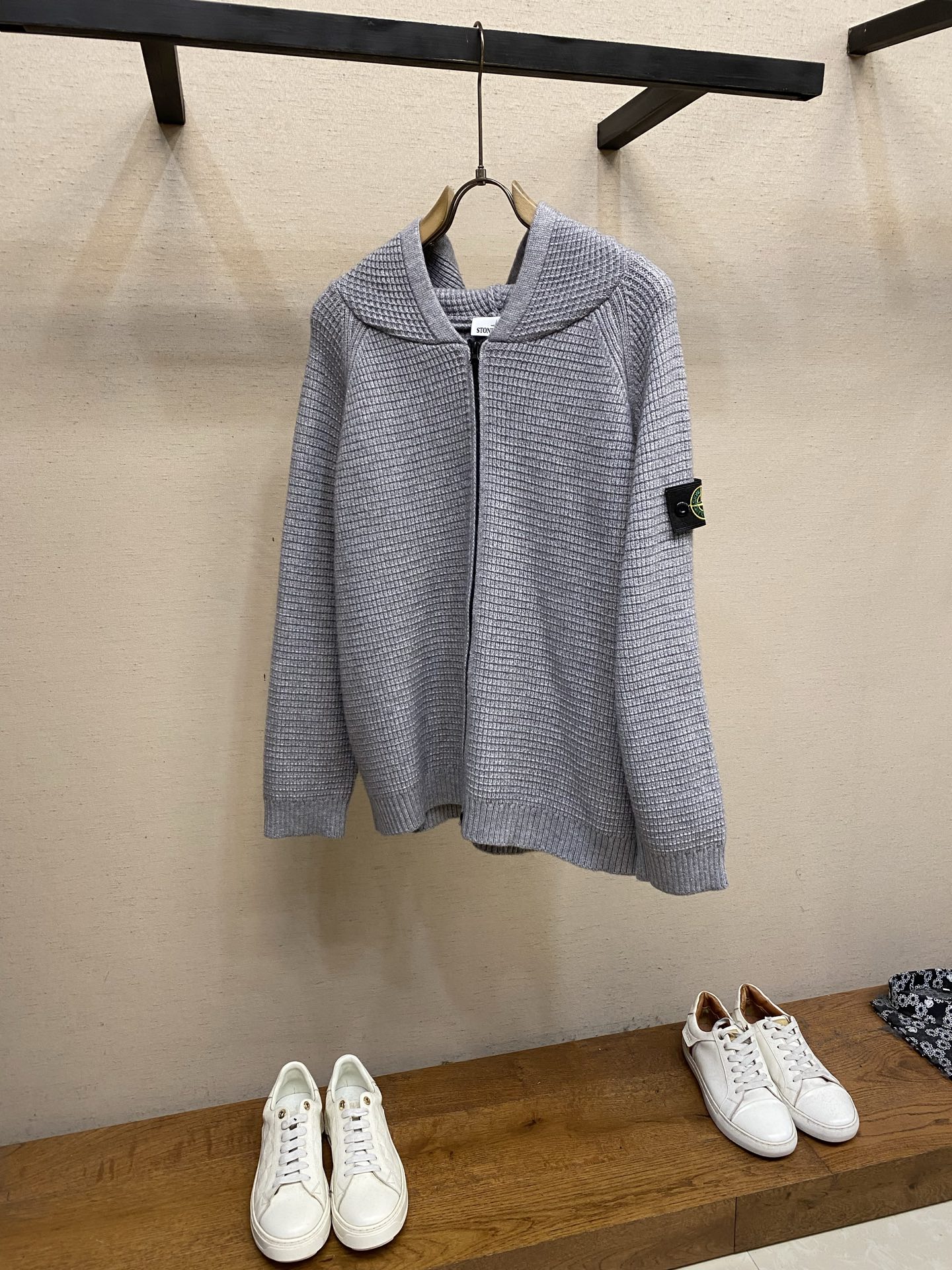 🌟🌟，，Stone Island 石头岛秋冬新款连帽休闲拉链宽松毛衣 尺码：S-XL