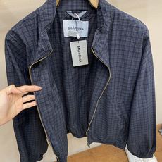 🌟🌟,,Balenciaga 格纹刺绣Logo夹克外套 正品16164购入开发 定制100%精梳棉色织梭织布 进口刺绣 🌟🌟,,Balenciaga 格纹刺绣Logo夹克外套 正品16164购入开发 定制100%精梳棉色织梭织布 进口刺绣