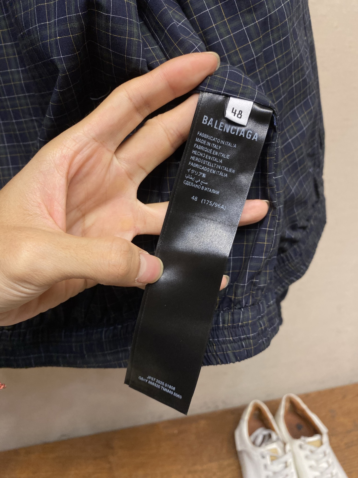 🌟🌟,,Balenciaga 格纹刺绣Logo夹克外套 正品16164购入开发 定制100%精梳棉色织梭织布 进口刺绣 🌟🌟,,Balenciaga 格纹刺绣Logo夹克外套 正品16164购入开发 定制100%精梳棉色织梭织布 进口刺绣