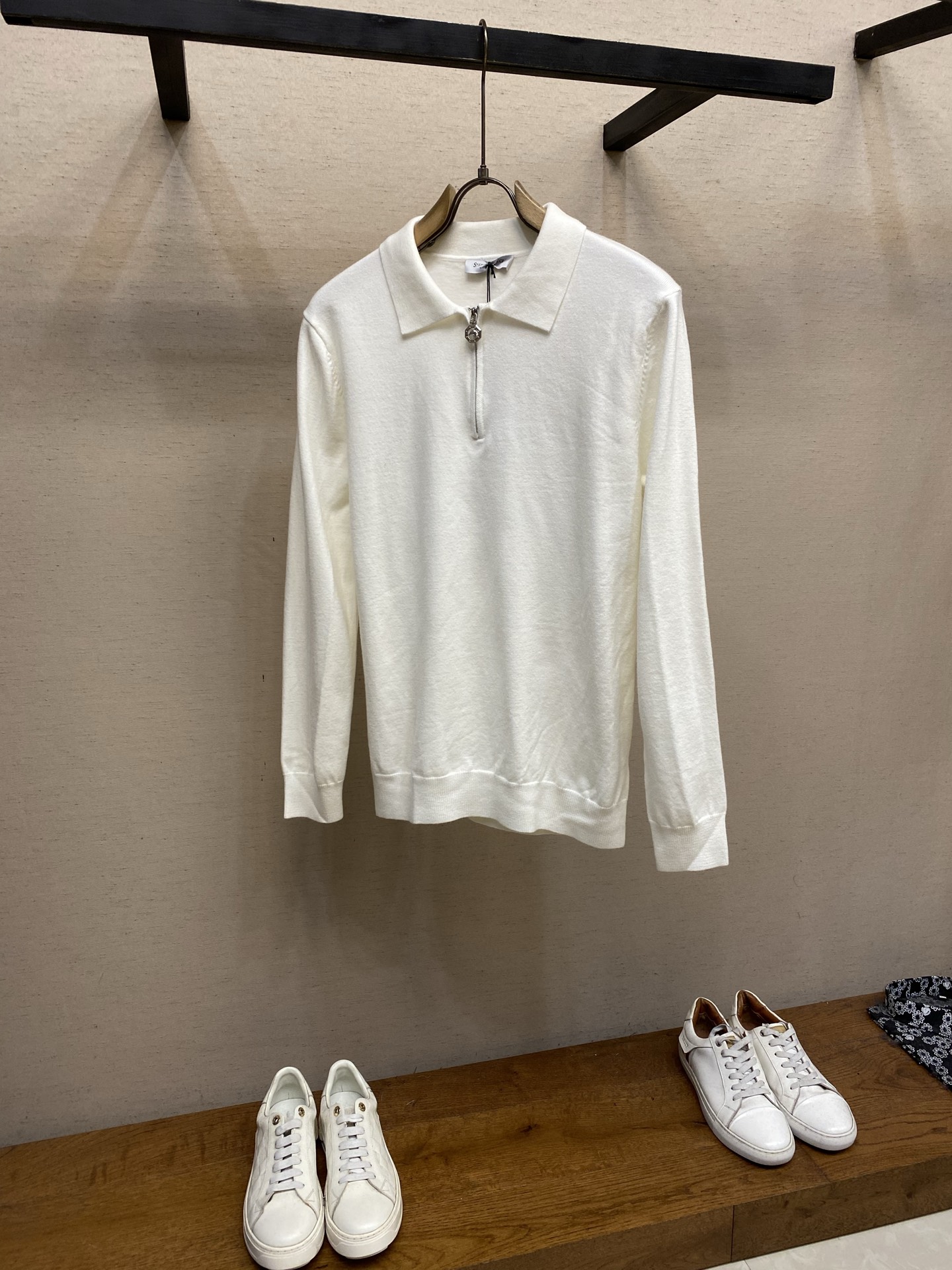 🌟🌟，，Stefano Ricci 半拉链针织Polo|绅士氛围感单品 细腻针织，软糯透气，翻领半拉链设计，精致不浮夸。