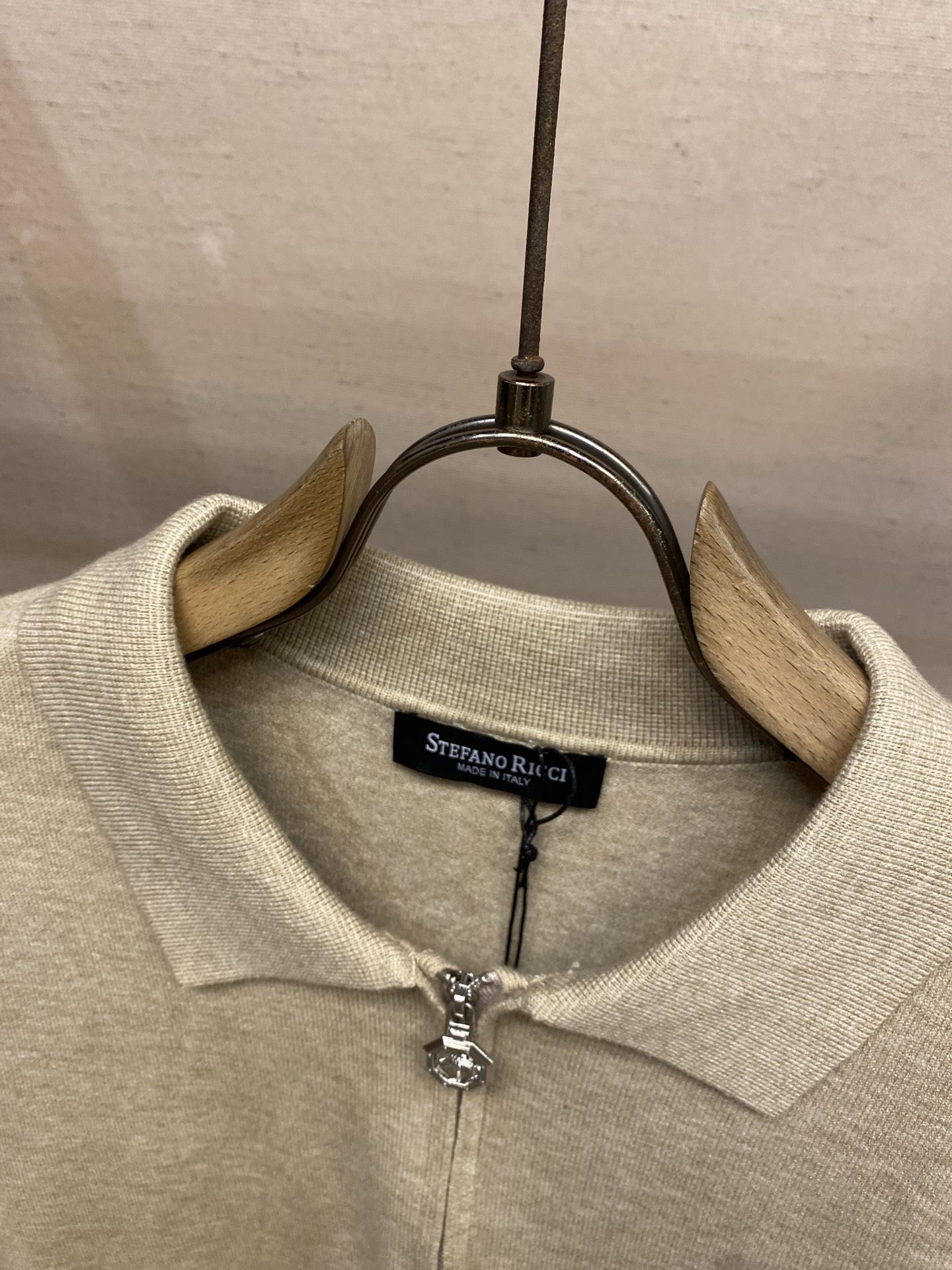 🌟🌟，，Stefano Ricci 半拉链针织Polo|绅士氛围感单品 细腻针织，软糯透气，翻领半拉链设计，精致不浮夸。