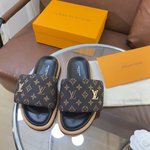 Louis Vuitton Shoes Slippers Luxury Shop
 Printing Rubber Sheepskin