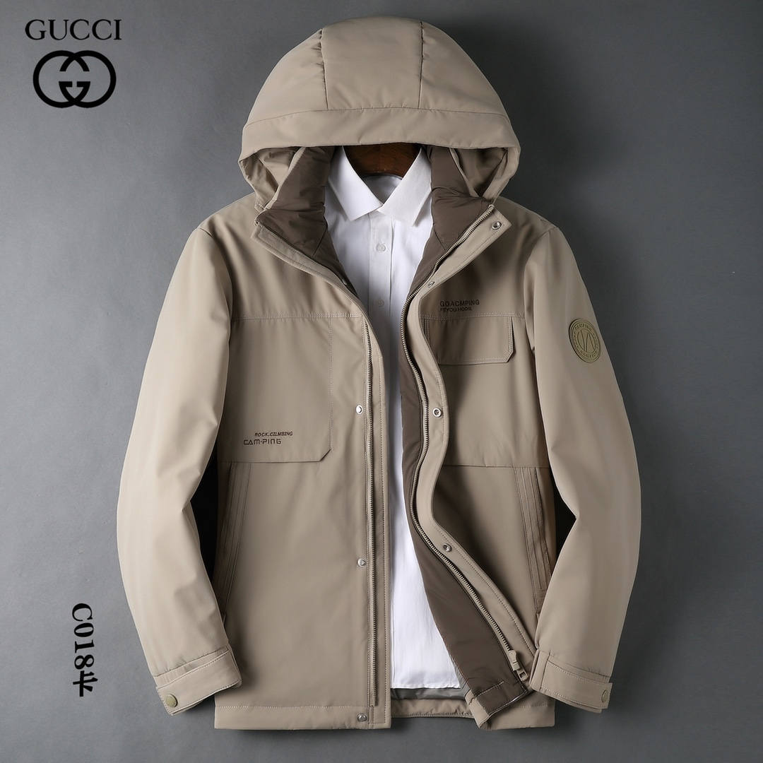 Gucci Clothing Down Jacket Outlet 1:1 Replica White Duck Down Fall/Winter Collection
