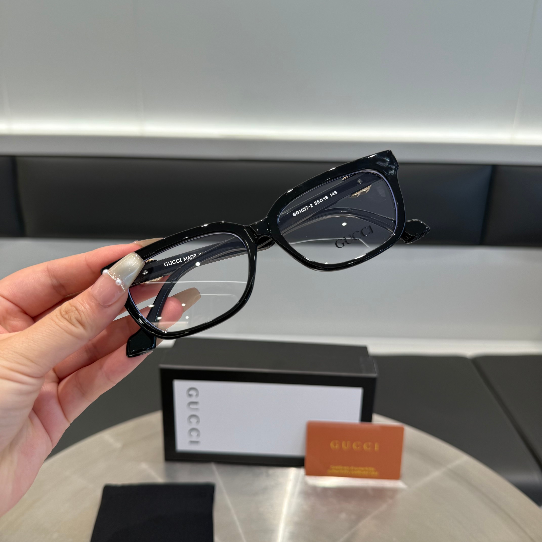 Elegantes gafas de luz azul Gucci: Diseño de marca, ligeras y cómodas 3 a1753023437059 2451