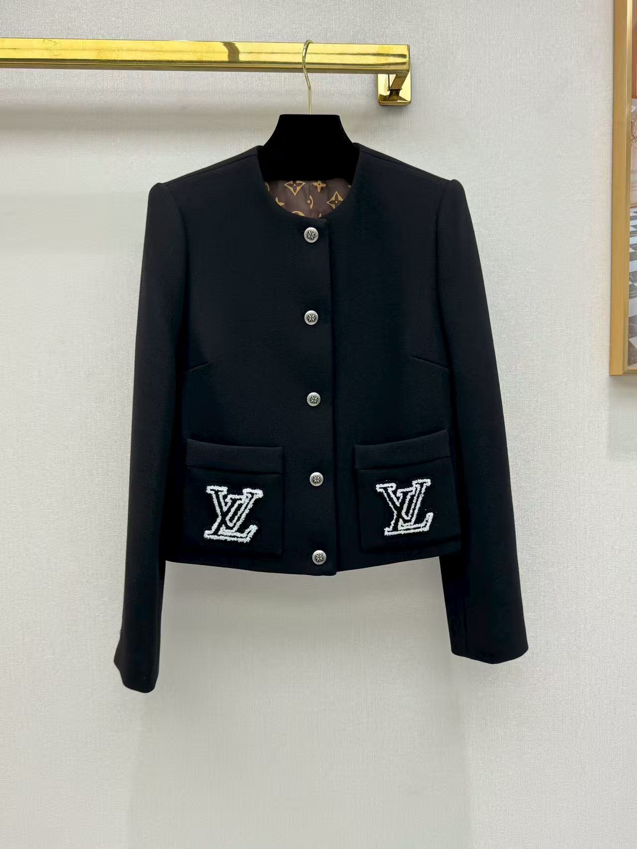 Louis Vuitton Appliqué Embroidered Jacket - Retro Style, Comfortable Fit 2 a1755948826863 6336