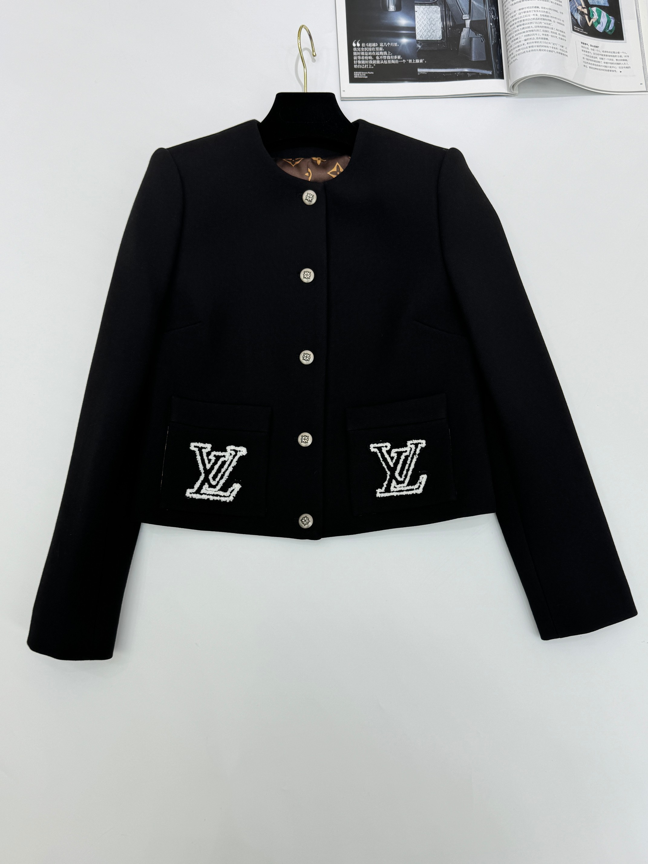 Louis Vuitton Appliqué Embroidered Jacket - Retro Style, Comfortable Fit 4 a1755948827764 5801