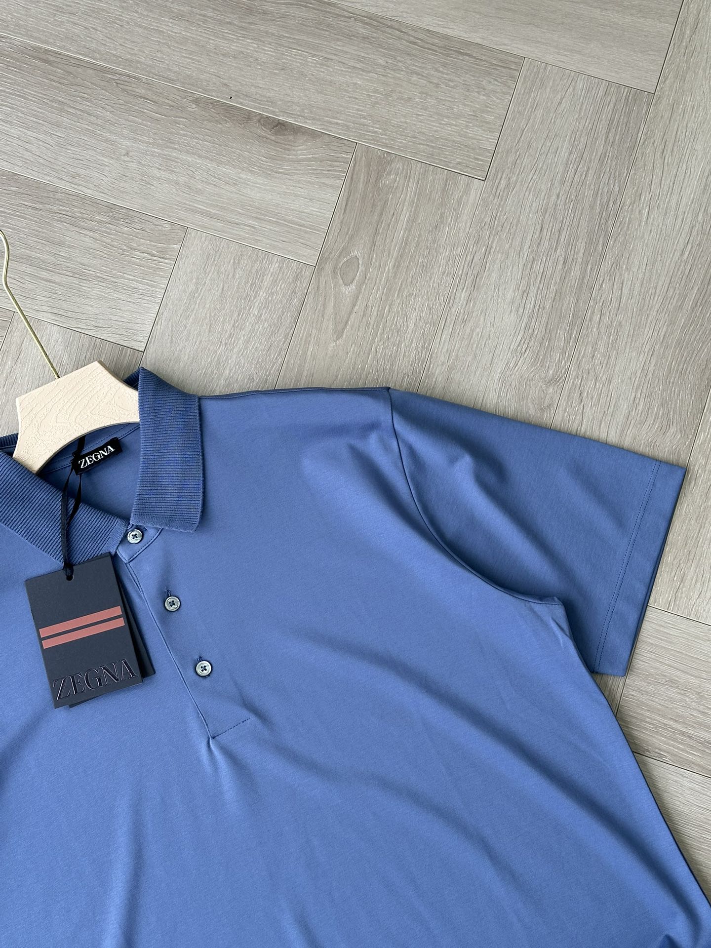 Zegna Men's Polo Shirt - Elegant Light Blue, Short Sleeve, Casual Comfort 9 i1746960247 4126 7