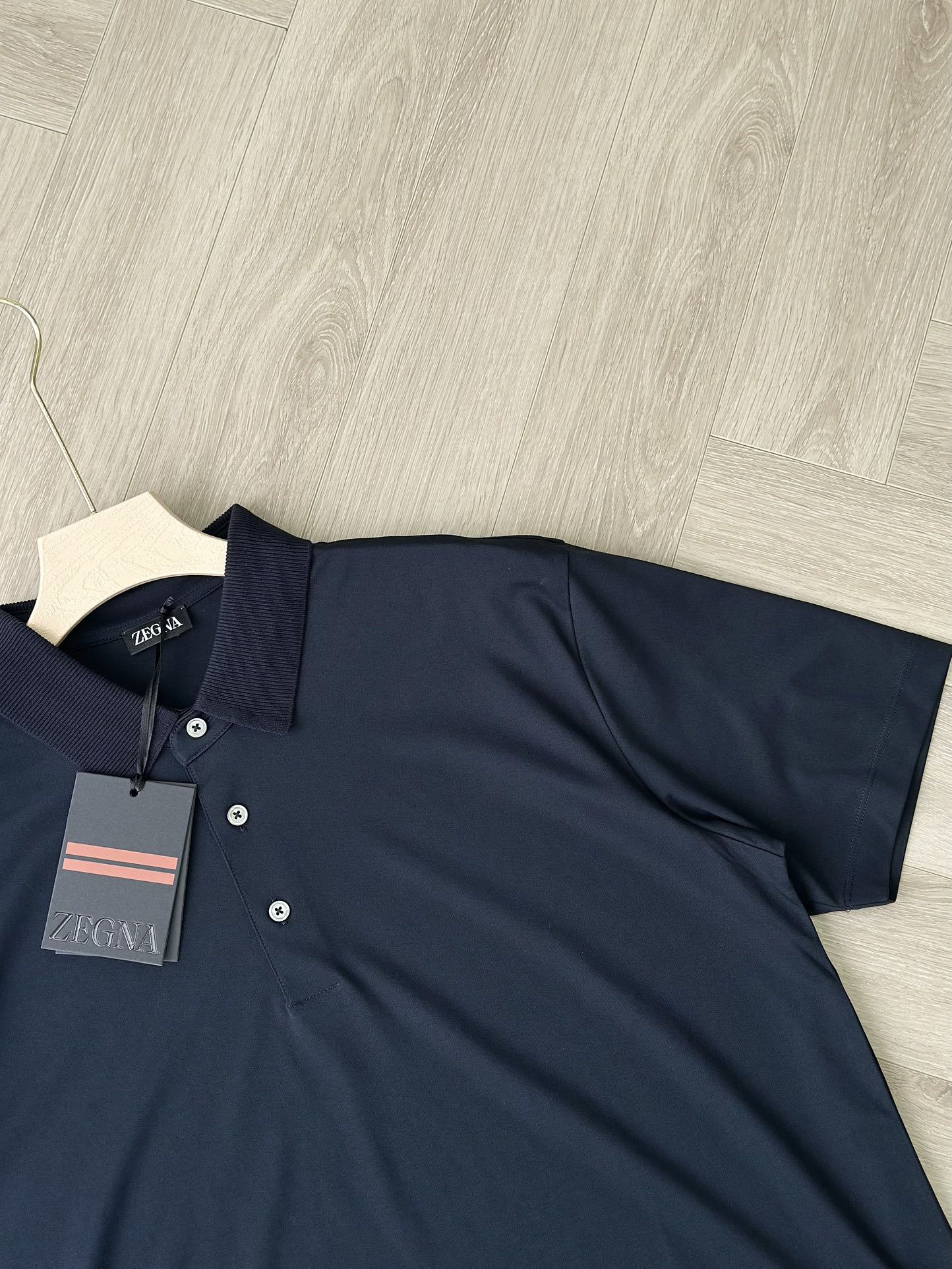 Zegna Ribbed Collar Polo Shirt, Classic Fit, Comfortable and Stylish 4 i1746960370 6678 2