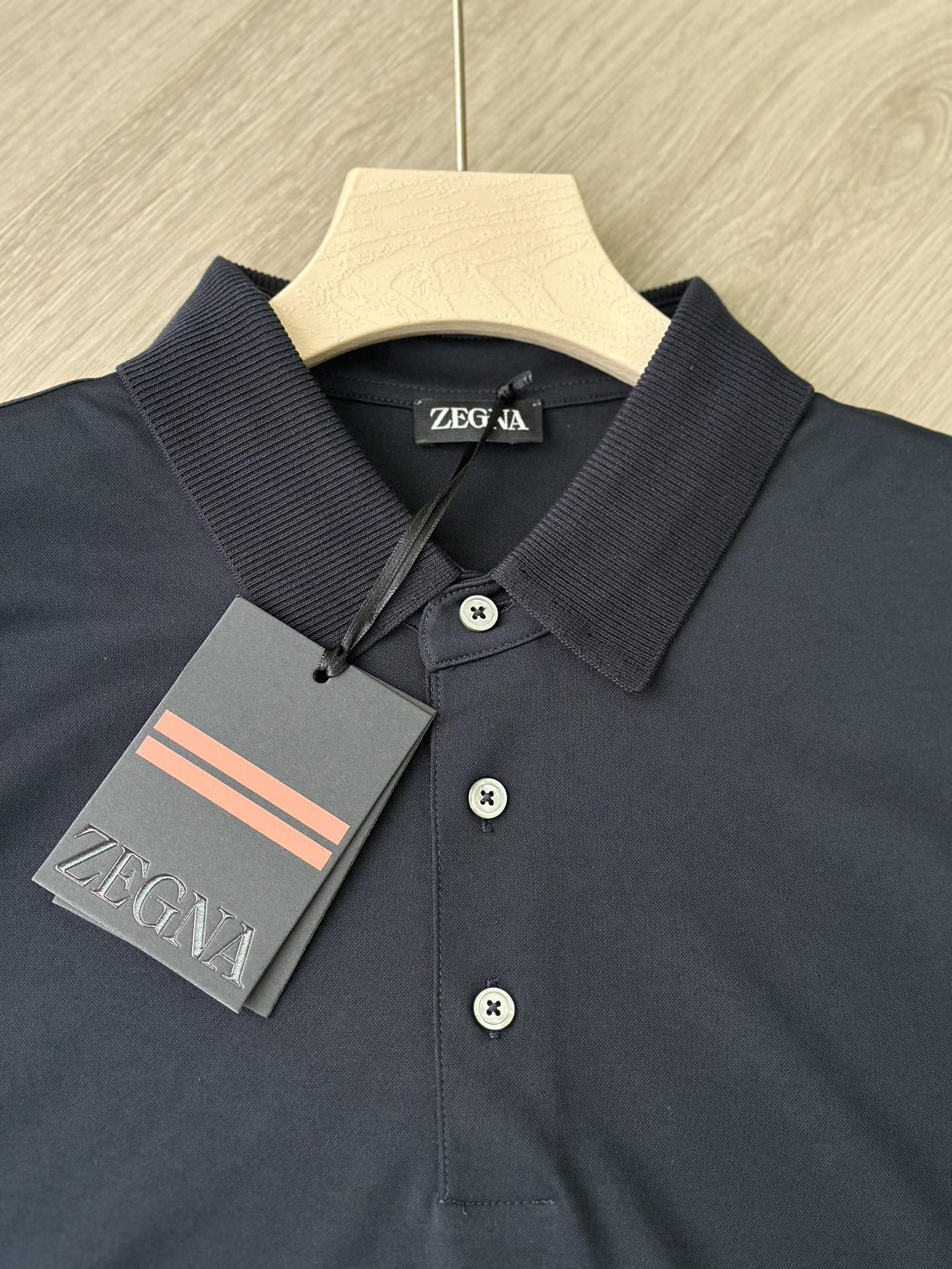Zegna Ribbed Collar Polo Shirt, Classic Fit, Comfortable and Stylish 2 i1746960370 6933 0