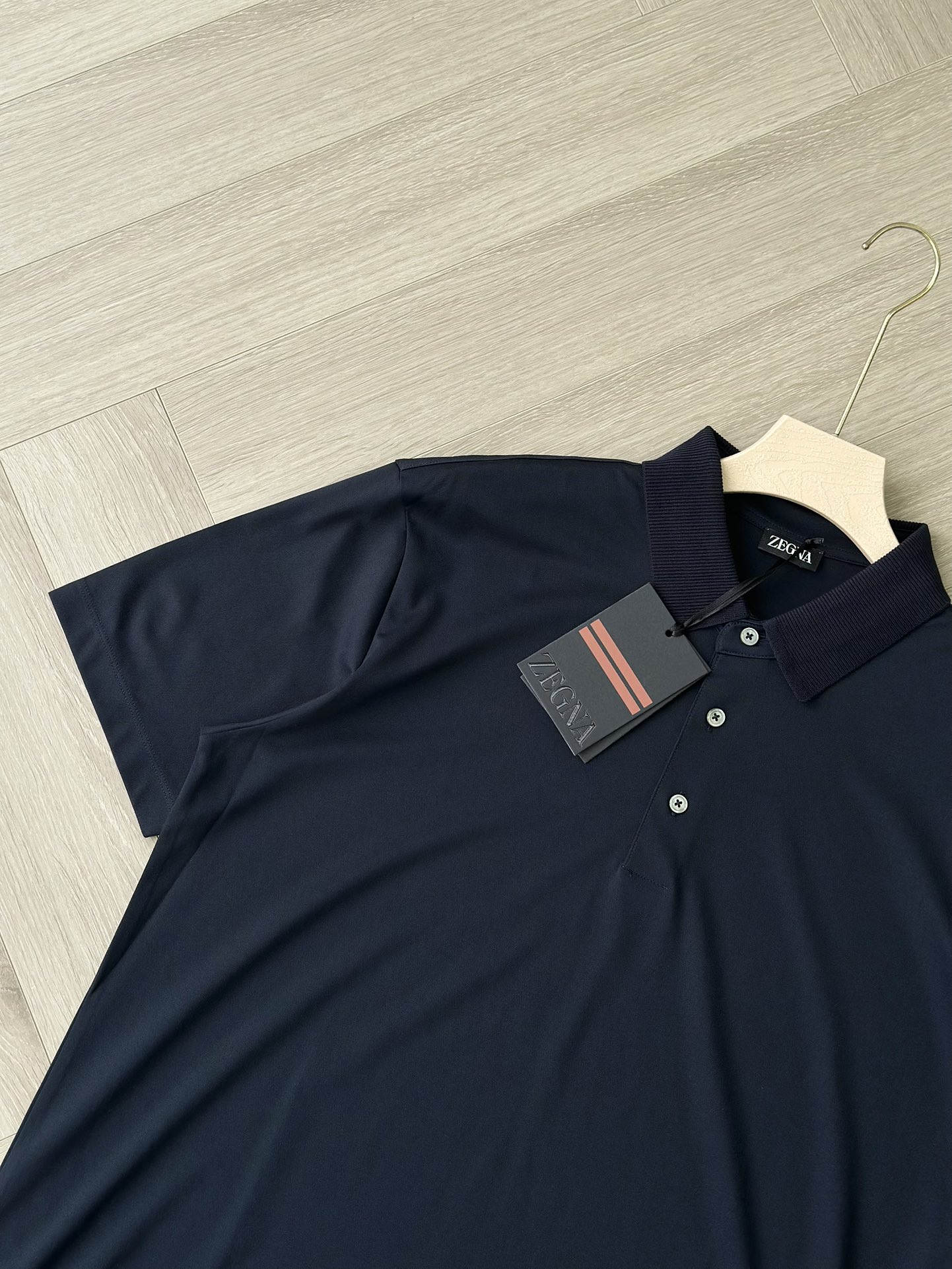 Zegna Ribbed Collar Polo Shirt, Classic Fit, Comfortable and Stylish 3 i1746960370 7547 1