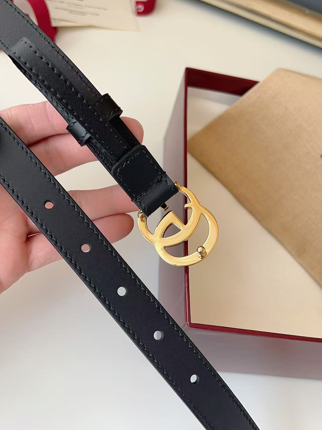 GUCCI 专柜货 原厂进口面料 顶级做工 原单品质 高端商务休闲款 简约百搭 宽度2.0cm