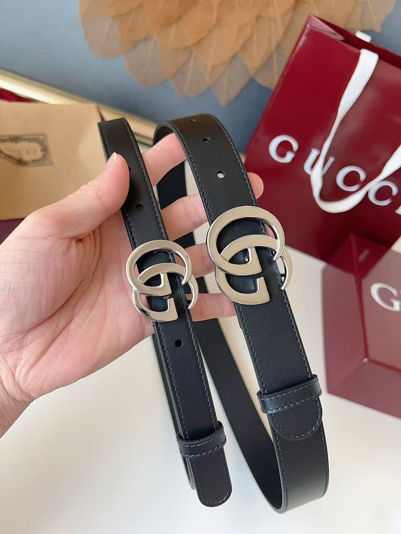 GUCCI 专柜货 原厂进口面料 顶级做工 原单品质 高端商务休闲款 简约百搭 宽度2.0cm