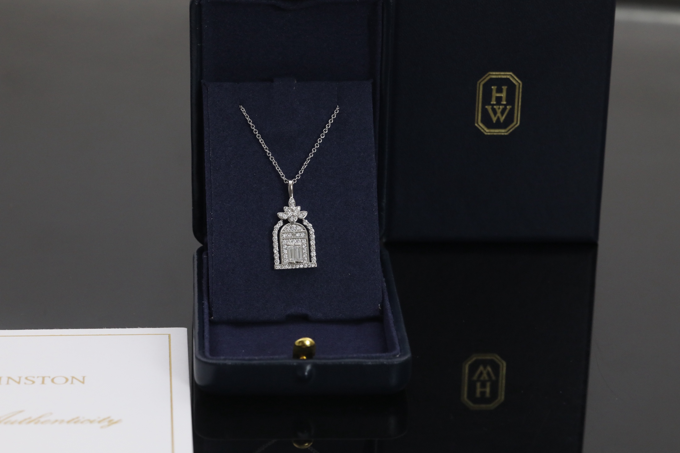 “Real Gold Lucky Necklace Inspired by New York Flagship Store Gates”