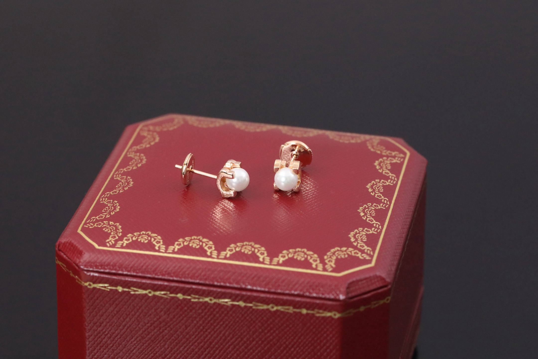 实价牛角珍珠耳环