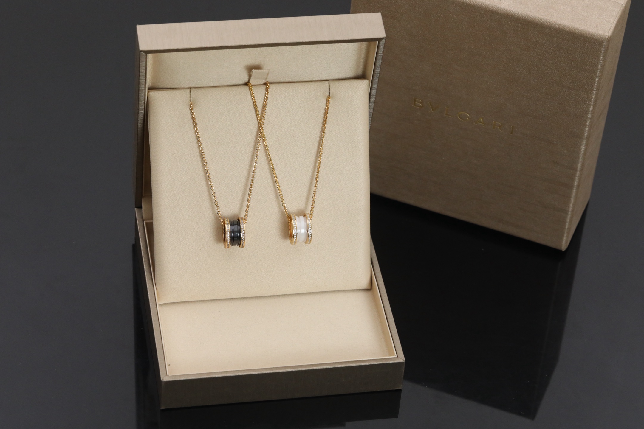 Bvlgari B-Zero 陶瓷边钻项链bv,包,项链,饰品 5