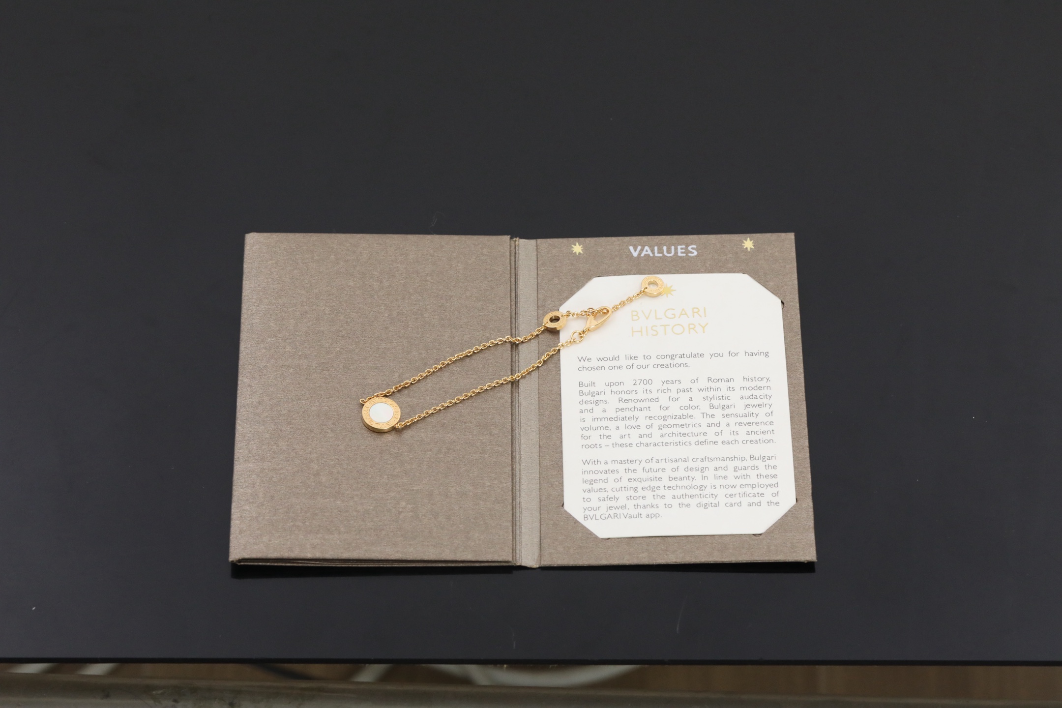 宝格丽白贝母圆饼手链 ZP真金工艺定制款