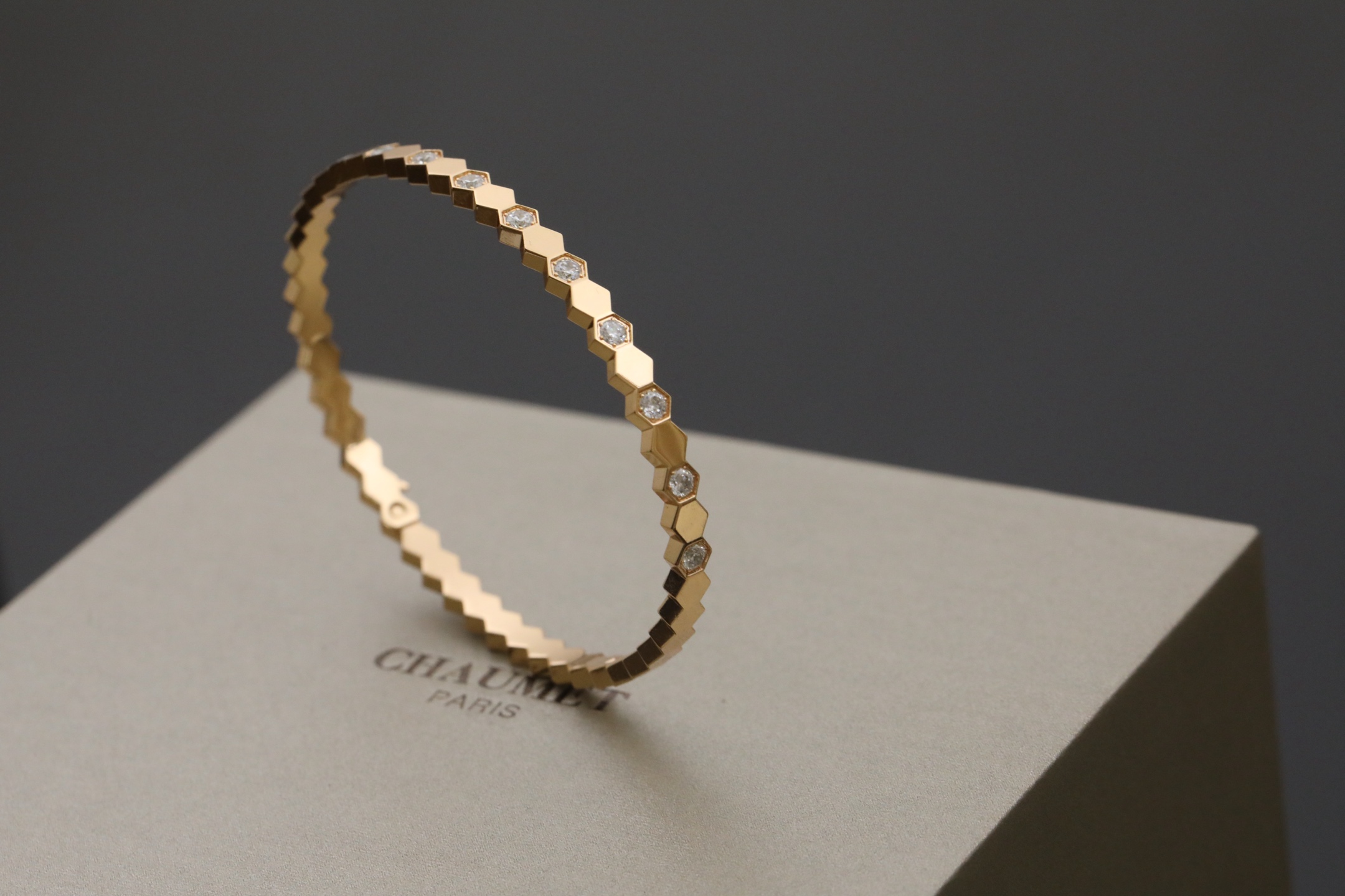 蜂巢带钻手镯 ZP 真金真钻系列