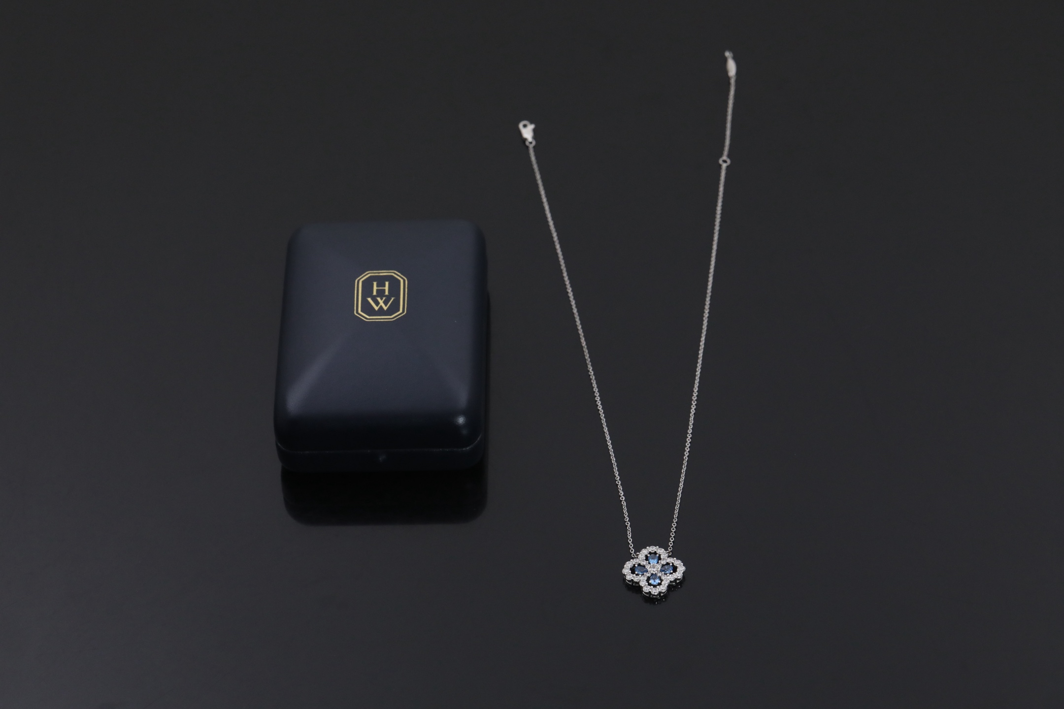 Loop Blue Treasure Necklace: 18K Real-Gold Jewelry Inspired by Legendary Diamond Patterns - 图片 9