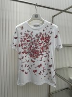 Dior Clothing T-Shirt Printing Women Short Sleeve