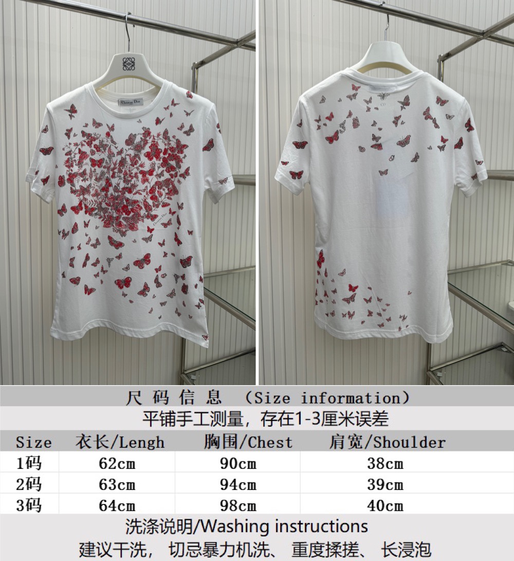 Dior Clothing T-Shirt Printing Women Short Sleeve