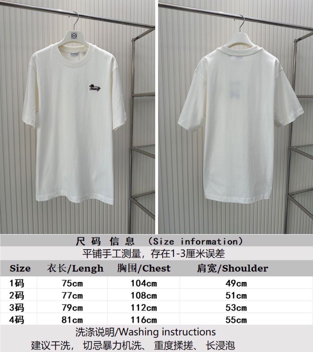 Burberry Clothing T-Shirt Embroidery Short Sleeve
