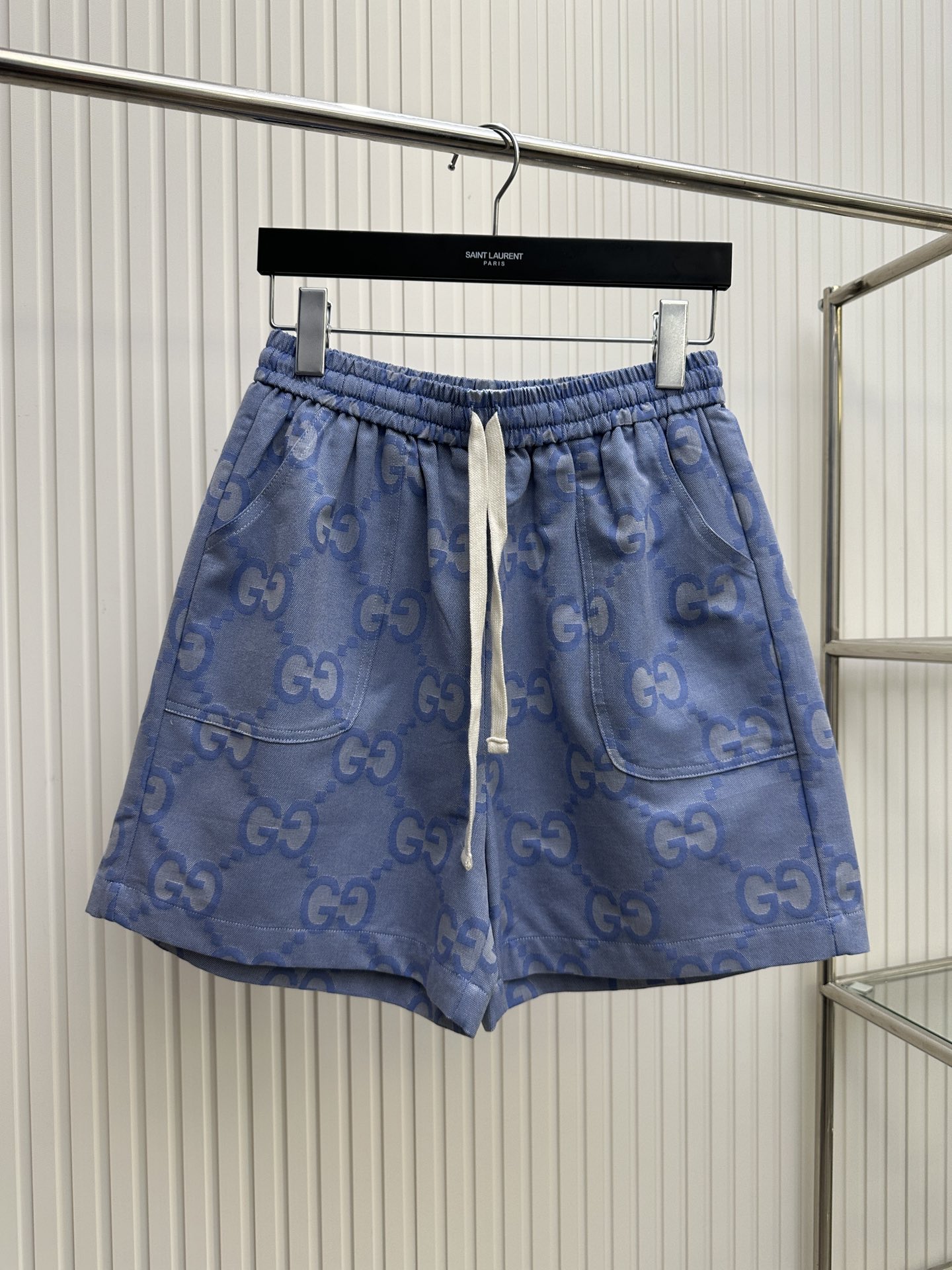 Gucci Clothing Shorts Blue Grid