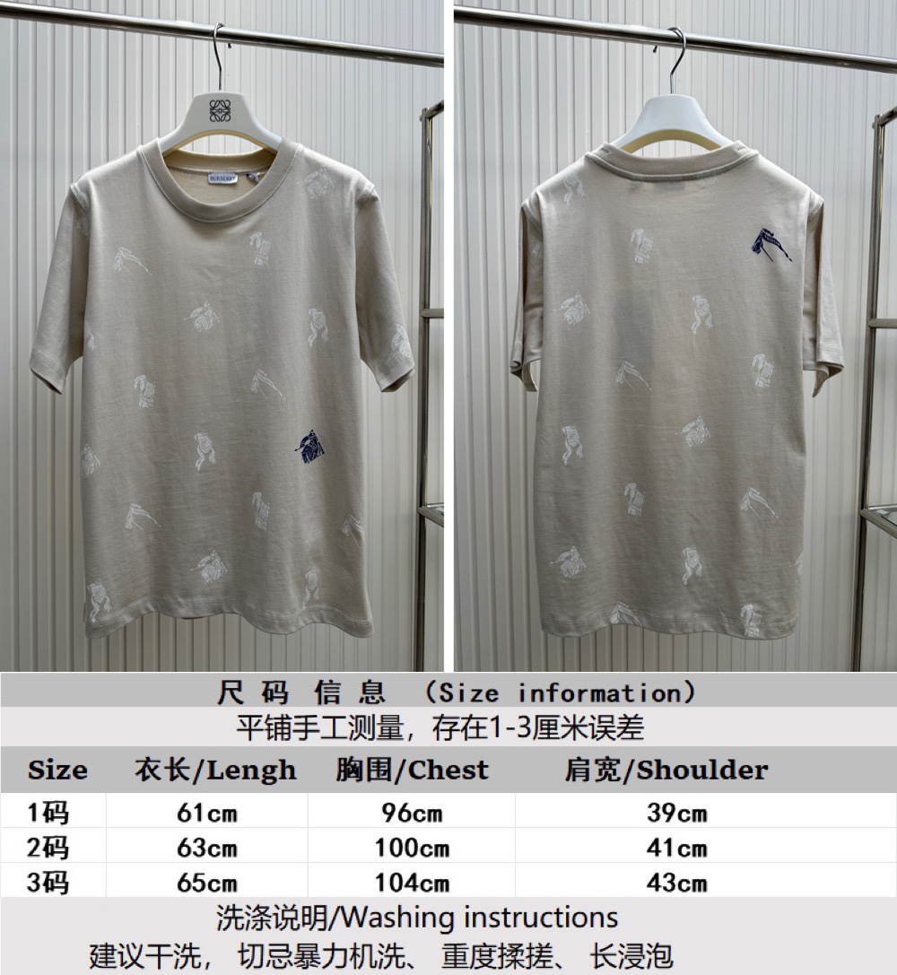 Burberry Clothing T-Shirt Short Sleeve