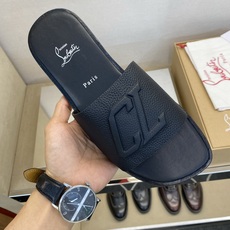 ⚠️【C L】⚠️路铂廷红底鞋⚠️男士皮底拖鞋⚠️正码:39 -44,38,45,46订做⚠最新经典红底 ⚠️【C L】⚠️路铂廷红底鞋⚠️男士皮底拖鞋⚠️正码:39 -44,38,45,46订做⚠最新经典红底