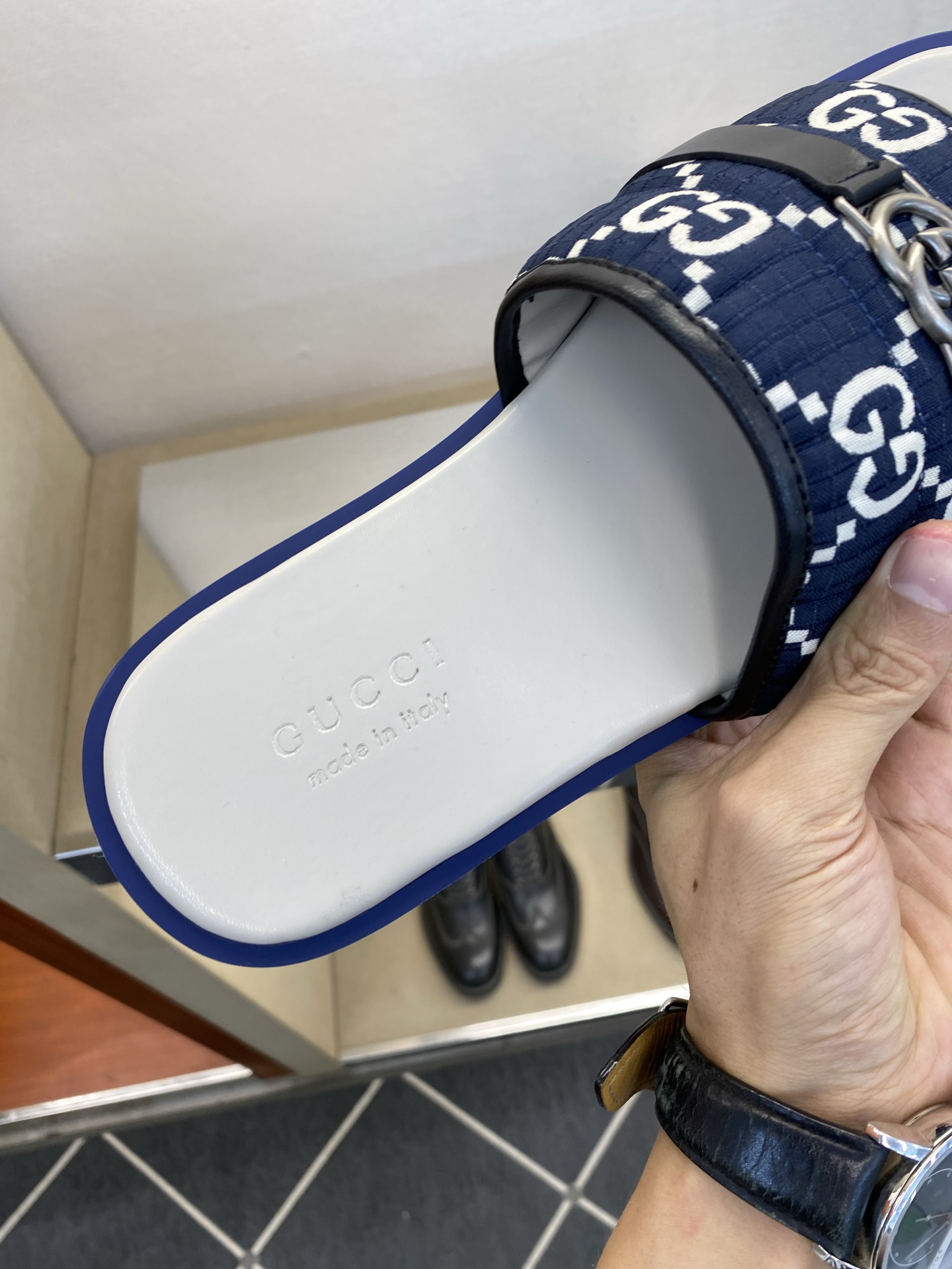 ⚠️Gucci⚠️高品质，顶尖工艺品⚠️男士拖鞋⚠️正码：39－44，38 45 46订制⚠最新夏季新款