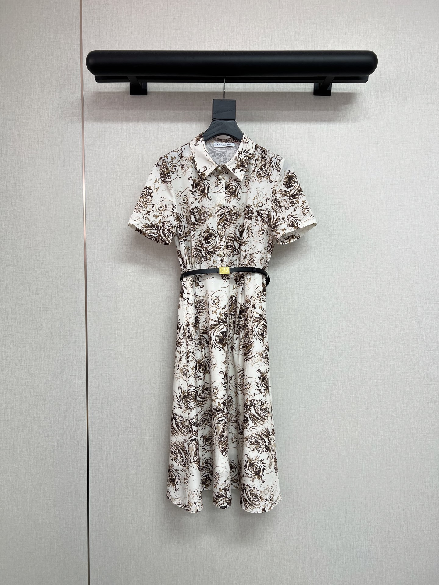 NO:844091,High-quality Dio*26 summer new slim-fitting cashew flower dress/with belt custom buttons/high version single product SML,,dior,skirts,19860909高品质Dio*26年夏季新款修身显瘦腰果花连衣裙/搭配腰带定制纽扣/高版本单品SML,,dior,skirts,,Women's clothing