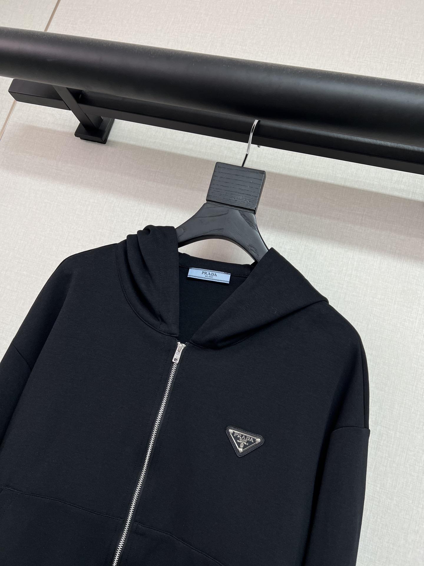 Prada Zip Hoodie and Wide-Leg Pants Set