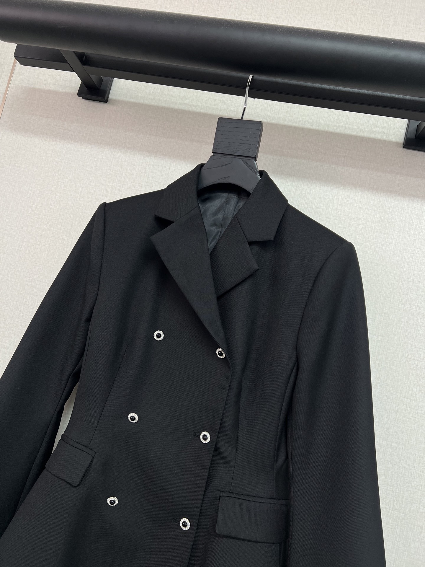Celine Rhinestone Peplum Blazer
