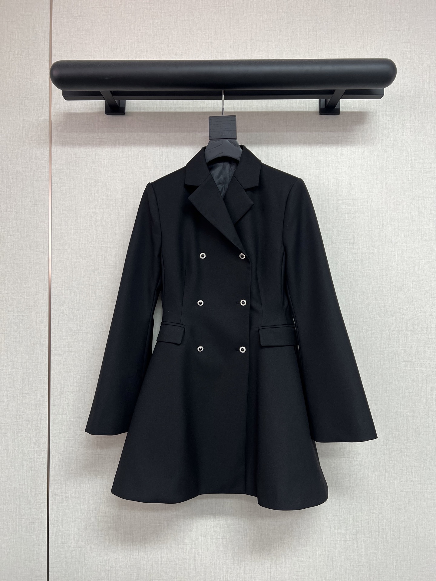Celine Rhinestone Peplum Blazer