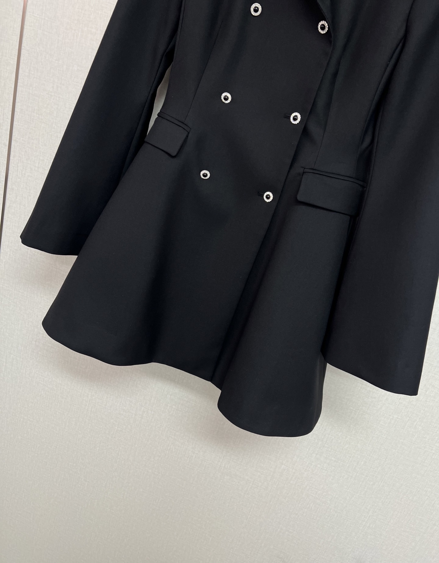 Celine Rhinestone Peplum Blazer