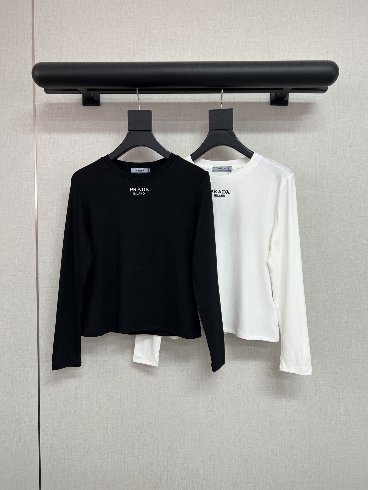 Prada Logo Long Sleeve T Shirt