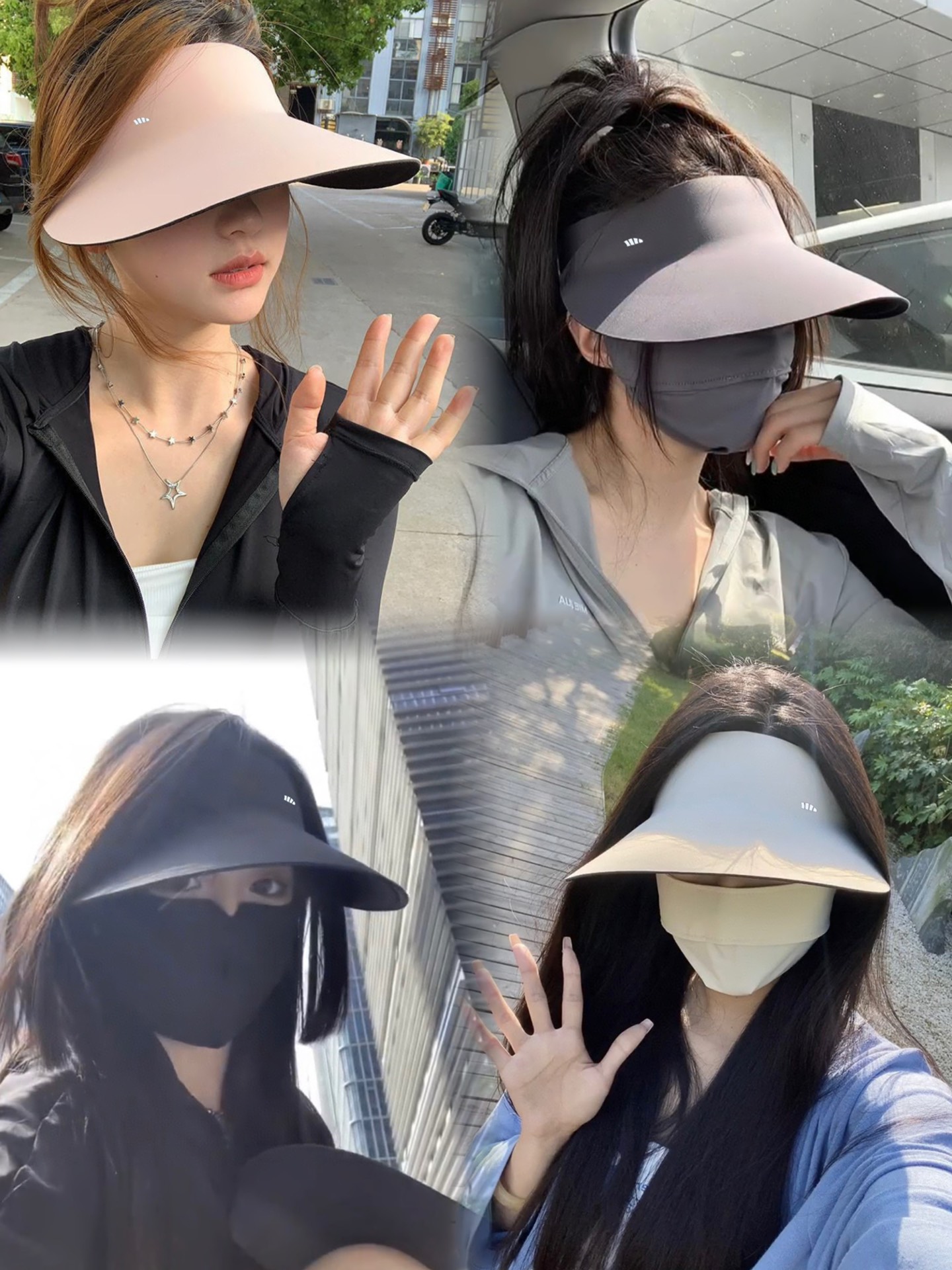 跑量@69.9 原价¥158@下单请备注：小蕉成人防晒帽 头围：可调节